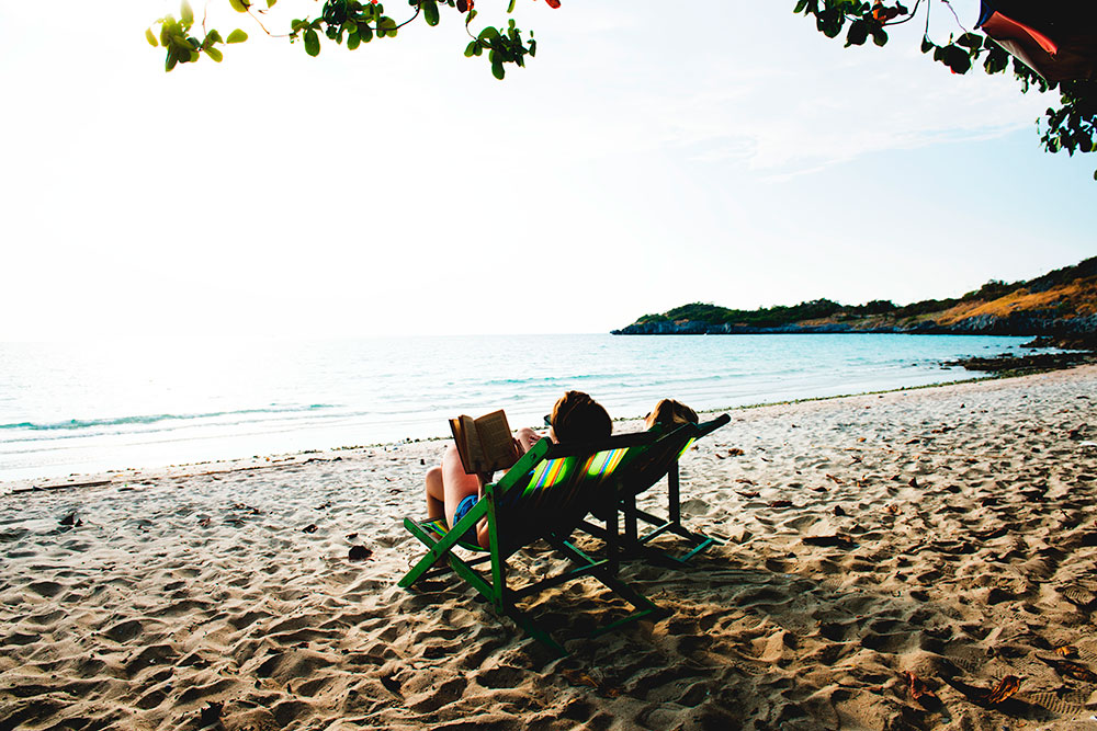 Leer en la playa