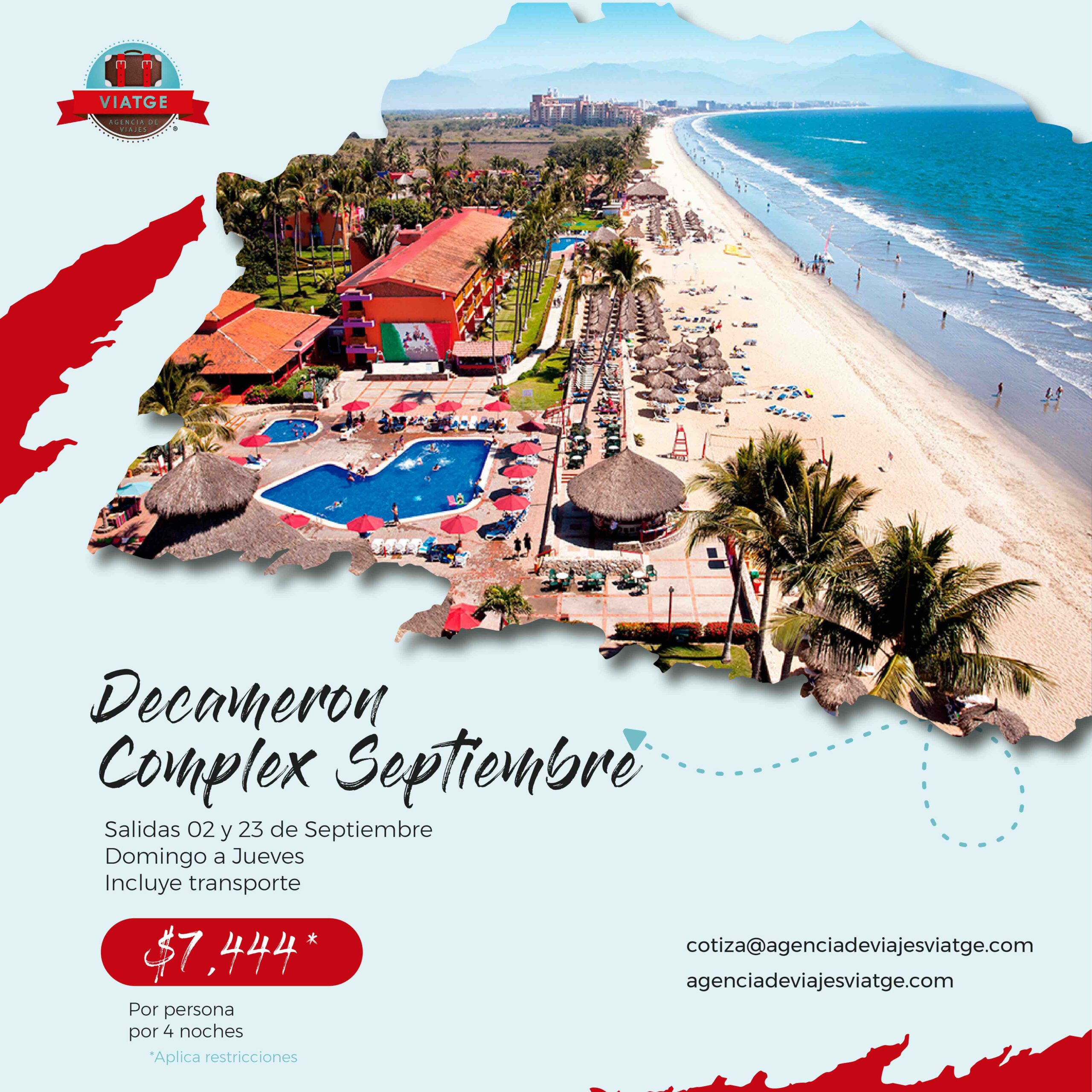 Decameron Complex en Septiembre con Viatge